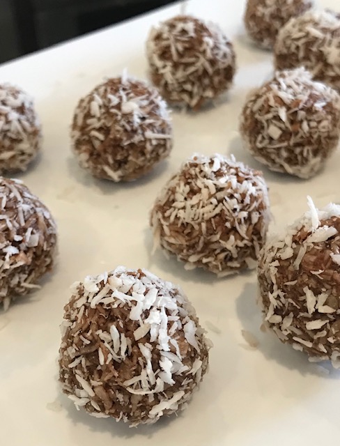 Dark Chocolate Coconut Bites