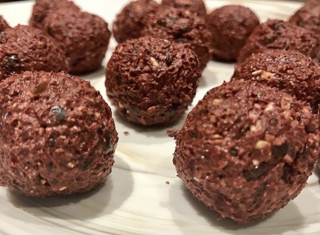 Dark Chocolate Raspberry Balls