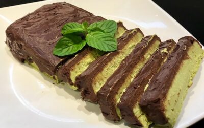 Healthy Chocolate Peppermint Slice