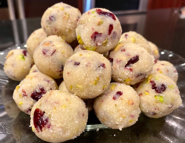 Cranberry Pistachio Truffles