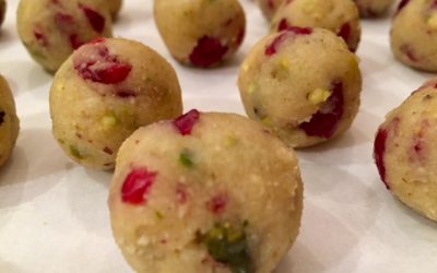 Cranberry Pistachio Truffle Balls